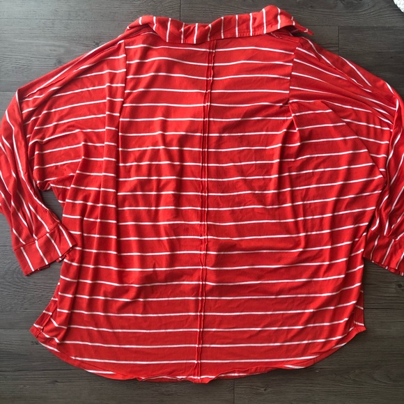 Free People | Red Striped Can't Fool Me Top - Picture 7 of 7